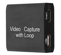 AMONIDA USB Video Card with 4K Input and HD Output for Game Streaming and Teaching, Durable ABS Material