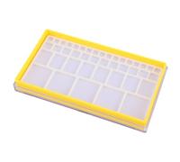 AMONIDA Versatile Watch Parts Organizer Case for Crafting and Repairs Compact Storage Solution Plastic Material 1 Unit (Yellow)