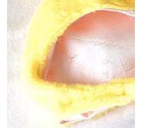 AMONIDA Warm Plush Bunny Hat, Cute Decoration Costume Hat, Super Soft Ears with Short Plush, Ideal for Halloween, Easter, Christmas & Cosplay (White) (White) (Yellow)