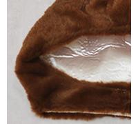 AMONIDA Warm Plush Bunny Hat, Cute Decoration Costume Hat, Super Soft Ears with Short Plush, Ideal for Halloween, Easter, Christmas & Cosplay (White) (White) (Brown)