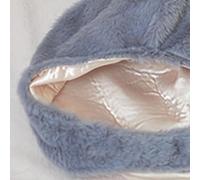 AMONIDA Warm Plush Bunny Hat, Cute Decoration Costume Hat, Super Soft Ears with Short Plush, Ideal for Halloween, Easter, Christmas & Cosplay (White) (White) (Light Purple)