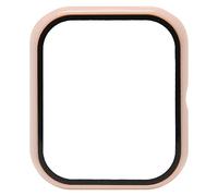 AMONIDA Watch Proetction Cover, Easy Installation Accurate Full Cover Sensitive Touch Watch Screen Protector PC Tempered Glass for Intelligent Watch for Women (Pink)