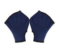 AMONIDA Webbed Gloves, Swimming Training Gloves with Adjustable Wrist Strap, Water Resistant for Diving Surfing Pool Workout, Neoprene Material (navy Blue)