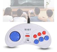AMONIDA White 16Bit Game Controller with Function for Portable Gaming Material Color ABS Lightweight for Anywhere Enjoyment