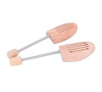 AMONIDA Wooden Shoe Tree for Anti Deformation and Wrinkle Prevention, with Spring Column for Shoe Shaping, 2Pcs Support for Men and Women, Suitable for Shoes Storage (39 40)