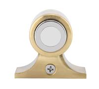 AMONIDA Zinc Alloy Strong Magnetic Door Stopper for Home Office Security, Base Spring Stop Catch for Noise Reduction, 1 Piece (Brass Color)