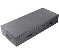 Amonsen Large Under the Bed Storage Container for Duvets, Blankets Bedding Accessories, Underbed Storage Boxes, Black Gray