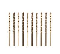 amoolo 2.5mm 10pcs Cobalt Drill Bit, M35 HSS Metric Cobalt Drill Bit Set for Hard Metal, Stainless Steel, Cast Iron