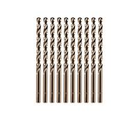 amoolo 3/16" Cobalt Drill Bit(10 Pcs), M35 HSS Metal Drill Bit Set for Hard Metal, Stainless Steel, Cast Iron