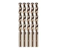 amoolo 8mm 5pcs Cobalt Drill Bit, M35 HSS Metric Cobalt Drill Bit Set for Hard Metal, Stainless Steel, Cast Iron