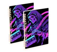 Amooorous A5 size Save Your Soul composition notebook 8.3" x 5.7", wear-resistant subject college ruled spiral 60 sheets for working&classroom 2 pack