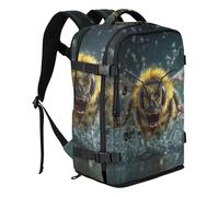 Amooorous Angry Bee 3d Style Traveling Backpack Clean Design Womens Computer Bag 15.6 Inch Laptop Bag for Travel Business Casual or College mochila para computadora 20L