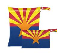 Amooorous Arizona State Flag Az Blue Red mess-proof bag for gym 2 Pack diaper bag essential items with handles for yoga, gym