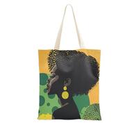 Amooorous Art Yello Green Beauty Canvas Tote Bag with handles Tote Bag Small Canvas Grocery for Teachers Bolsa de lona