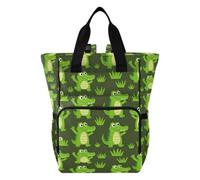 Amooorous Baby Diaper Bag Backpack Diaper Bag Backpack for Women Cute Green Crocodiles Alligator Dark Decor