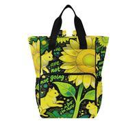Amooorous Baby Diaper Bag Backpack Travel Diaper Bags We Are Not Going Back Cat Sunflower