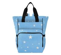 Amooorous Baby Diaper Bag Tote Diaper Bag Backpack for Women Childish Star Blue
