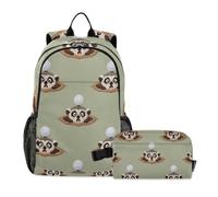Amooorous Backpack And Lunch Box For Boys Golf Mole 10-12