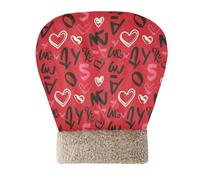 Amooorous Black Red Valentine Hearts Bed Sleeping Bag for Cat for Cats Pet Snuggle Sack Winter, Comfortable, Washable Self Heating