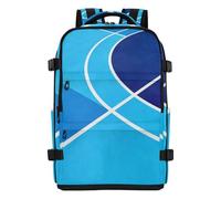 Amooorous Blue Tennis Court Cute Backpack Water Resistant Lightweight Airplane Approved Travel Backpack 15.6 Laptop Bag for Women & Men Outing Work Family Travel mochilas para viajar 20L