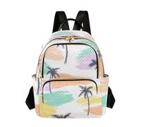 Amooorous Boho Simple Style Island Coconut Tree 14 Inch lightweight, anti-theft backpacks for women laptop backpack for ladies,teen girls