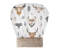 Amooorous Boho Simple Style West Highlander Cow Cat Sleeping Bags Cave for Cats Puppy Kittens' Sack Cold Weather Cozy Wrap Semienclosed