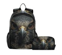 Amooorous Boy Backpack With Lunch Bag Funny Animal Bird 10-12 | School Bag Boy