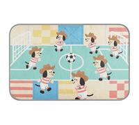 Amooorous Cartoon Colorful Cowboy Dogs Play Soccer Summer cooling mats for large dogs Self Cooling blanket for cats for cat outdoors cat essentials camas frias para perros M