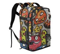 Amooorous Cartoon Cute Colorful monsters Personal Item Backpack Stylish Laptop Messenger Bag Laptop Bag 16 Inch for Travel Business Casual or College bulto para laptop mujer 20L
