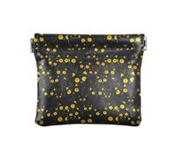 Amooorous Cartoon Cute Doodle Black CatSmall Leather Coin Purse Portable Pocket Purse Makeup Bag for Woman Girl, Cartoon Cute Doodle Black Cat, One Size