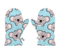 Amooorous Cartoon Cute Grey Koala cute toddler snow mittens toddler winter gloves guantes de frio para bebes M 4-6