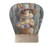 Amooorous Cartoon Cute Khaki Egg Rabbit Easter Cave Cat Bag Bed for Cats Puppy Kitten's Mat Pad Sack Cold Weather Washable