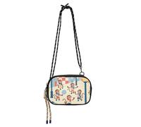 Amooorous Cartoon Cute Monkey Play Ball Plaid Anti Theft Crossbody Bag Womens Fashion with Credit Card Slots Small Handbags Walk the dog bolso impermeable para mujer