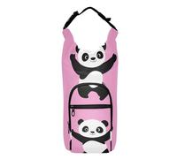 Amooorous Cartoon Cute Panda Water Bottle Holder for Walking Portable Water Bottle Carrying Bag Water Bottle Accessories,Fits 20 oz, 24 oz, 32 oz,40 oz bottles