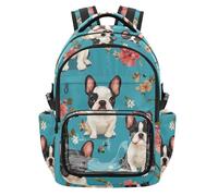 Amooorous Cartoon Cute Sweet Dog White Clear Bookbag Backpack Cute Sturdy Backpack with Reinforced Strap Stitches for Kids Boys Girls, Age 7-18 escolares para nino de