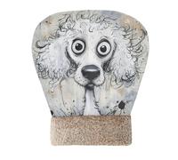 Amooorous Cartoon Cute White Funky Poodle Sleeping Bag for Cat for Indoor Cats Kittens Tunnel Pet Hideaway Winter Comfortable Washable