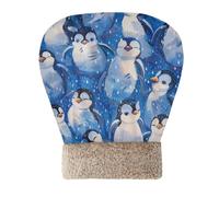 Amooorous Cartoon Cute White Penguin Cat Sleeping Bag Bed Cave for Indoor Cats for Small Dogs Kittens Tunnel Pet Hideaway Winter Soft Self Heating