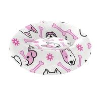 Amooorous Cartoon Dog Heads and Bone Simple Line Anxiety Relief Pet Dog Bed fluffier Calming Bed for Small Size Pets Sleeping cama para perros pequenos