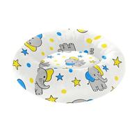 Amooorous Cartoon Elephants Blue and Yellow Anxiety Relief Pet Cat Beds fluffier Calming Bed for Small Size Pets Sleeping camita para gatos