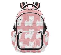 Amooorous Cartoon Puppy Clear School Backpack Water-Resistant Backpack with Reinforced Strap Stitches for Kids Students, Age 7-18 mochila de princesas para