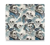 Amooorous Chinese Ancient Poet Skull White Pu Leather Car Registration & Insurance Card Holder Car Essentials for Documents, Cards, License, Chinese ancient poet skull white, One Size