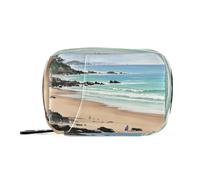 Amooorous Chinese Ink Painting Beach medicine organizer bag with Detachable Compartments attachable medicine pill organizer for purse