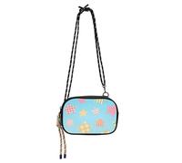 Amooorous Colorful Checkered Stars Sling Purse Crossbody Men Fashion with Adjustable Strap Over The Shoulder Purse Have a meal bolsa de mano para mujer