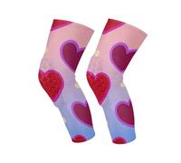 Amooorous Colorful Gradient Heart Neon White Dot Anti-Slip knee pads for work knee sleeve，mountain bike，skating