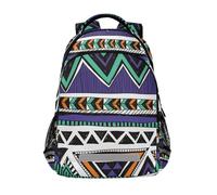 Amooorous Colorful Vintage Boho Floral Pattern Kids Princess Backpack with Chest Strap Bookbags for Kids Mochila para ni?a, Colorful Vintage Boho Flower Pattern, Medium, Colorful Vintage Boho Floral