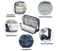 Amooorous Cute Animal Fluorescent Duckling Pencil Case Large Capacity Pen Case Cosmetic Cute Stationery Bag for Women Elementary cartuchera escolar para ninas