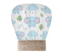 Amooorous Cute Cartoon Blue Elephant Cat Sleeping Bag for Indoor Cats Pet Snuggle Sack Winter Cozy Plush Semienclosed