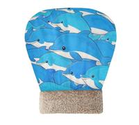 Amooorous Cute Cartoon Dolphin Cat Bag Sleeping Cuddle Cave for Cats Puppy Hideway for cute's Cold Weather Comfortable Cozy Self Warm