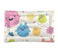 Amooorous Cute Cartoon Monsters Washable Pet Mattress Non-Slip Soft Comfortable Dog Crate Pad for Large Jumbo Medium Small Dogs 36" x 24"
