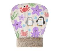 Amooorous Cute Cartoon Purple Starfish Penguin Cat Sleeping Bag for Indoor Cats Pet Tunnel Hideout Nest Cold Weather Self-Warming